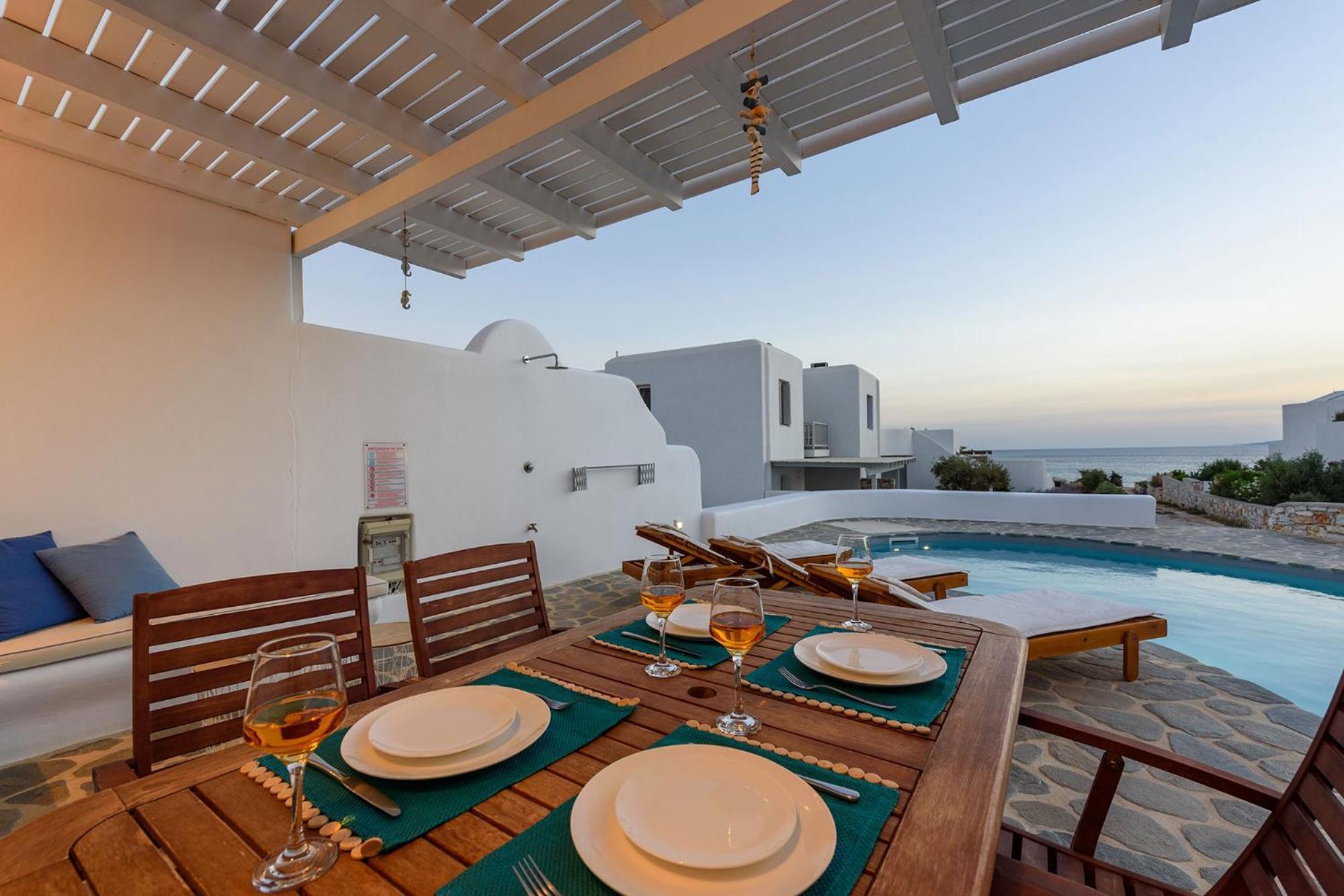 Helen Beach Front Luxury Villas Kastrákion Exterior foto